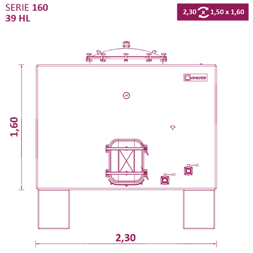 [S160.S039L] WN-DEPOSITO 39HL 2,30X1,50X1,60